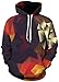 Pandolah Men's Athletic 3D Animal Cosmic Galaxy Printed Hoodies Sweatshirts