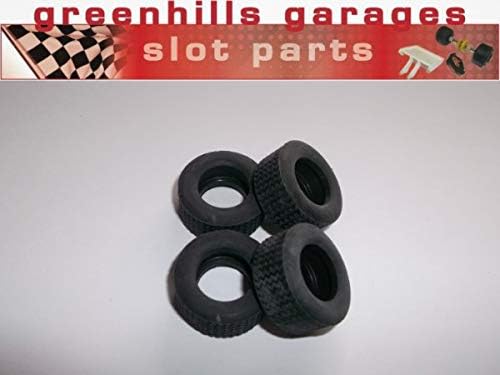 Greenhills Scalextric Accessory Pack Tyres x 4 for Dodge Charger Models W9939 - New - G811