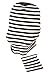 Baby Car Seat Canopy Cover, Breastfeeding Cover, High Chair, Shopping Cart Cover - Gray and White Stripes