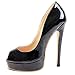 Onlymaker Women's Extreme High Fashion Peep Toe Pumps Handmade For Wedding Party Dress Stiletto Slip On Shoes