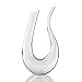 Wine Decanter U-Shaped Horn Design Fine Occasion 1750ML Hand Made Crystal Wine Aerator with Dual Head