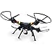 Cheerwing Syma X8W FPV Real-time 2.4Ghz 4ch 6 Axis Gyro Headless RC Quadcopter Drone with HD Camera RTF (Black)