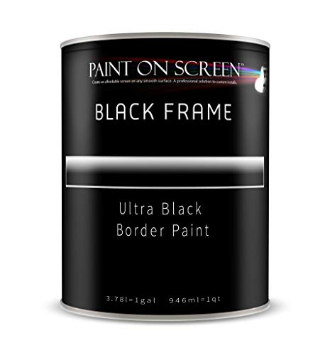 Paint On Screen Projector Screen Paint (Black Frame - Gallon)