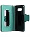 FLYEE Case Compatible with with Samsung Galaxy Note 9,Wallet Case for Women and Girls with Card Holder and Mirror,9 Cards Slots Premium Leather Flip Magnetic Dream Protective case-Green