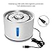 XTELARY Pet Water Dispenser, 2.4L USB Stainless Steel Top LED Automatic Electric Cat Water Drinking Dispensers Drinking Bowl for Cats and Dogsthumb 4