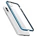 iPhone X Case, iPhone X Clear Case, Crystal Clear Hard PC Cover With Shockproof Back Shell For iPhone X/iPhone 10 By DIVI-(Blue Plating Edge)