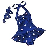 MingAO Little Girls Bow 2 Piece Beach Bikini Swimwear Swimsuit 1-7 Years