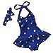 MingAO Little Girls Bow 2 Piece Beach Bikini Swimwear Swimsuit 1-7 Years
