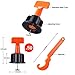 Tiles Leveling System Kits 50 PCS 2mm Tile Spacer 100 PCS, DIY Tiles Leveler Spacers with Wrench, Reusable Flooring Level Tile levellers, Wall & Floor Construction Tools By Tanek