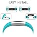 Vancle For Fitbit Alta HR Bands/Ace Bands and Alta Bands (10 PACK), Classic Accessory Alta HR and Alta Bands Replacement Wristbands for Fitbit Ace/Alta and Alta HR (Teal, Large)
