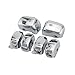Chrome 6 Pcs Hand Control Switch Housing Caps For 1996-2013 Harley-Davidson models