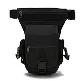 YUMQUA Tactical Drop Leg Pouch, Multi-purpose Bag Military Canvas Drop Leg Bag Motorcycle Thigh Bag Pouch Tool Bag for Outdoor Hiking Cycling Working