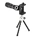 Carson HookUpz Universal Digiscoping Smartphone Adapter with 6x18mm Telephoto Lens Monocular and Mini Adjustable Tripod (IC-918)