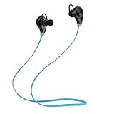 Intcrown S960 Bluetooth Headphones Wireless Sports Headset Earphones with Microphone (Blue)
