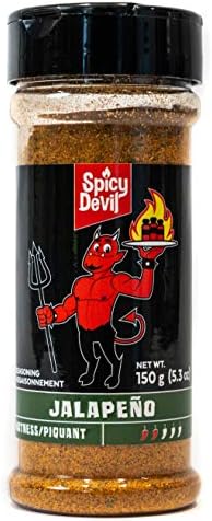 Spicy Devil Jalapeño Seasoning | Mild Blend of Spices and Jalapeño | Low-Calorie | Gluten-Free | Vegan & Vegetarian | Keto & Paleo