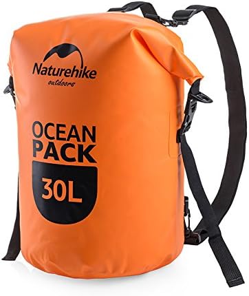 Naturehike Drifting Backpack Waterproof Ocean Pack Outdoor Trekking Swimming Dry Bag (30L, orange)