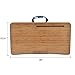 Lap Desk with Phone Holder and Devide Ledge, Natural Bamboo Table, Fits 17 inch Laptops (20” x 12.3” Surface, Navy Blue)thumb 2