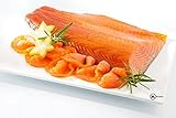 2.7 Lb. New York's Delicacy, Most Awarded, Pre-Sliced, Fully Trimmed, Skin Removed, Smoked Salmon Nova Fillet, On Skin (1 Fillet)