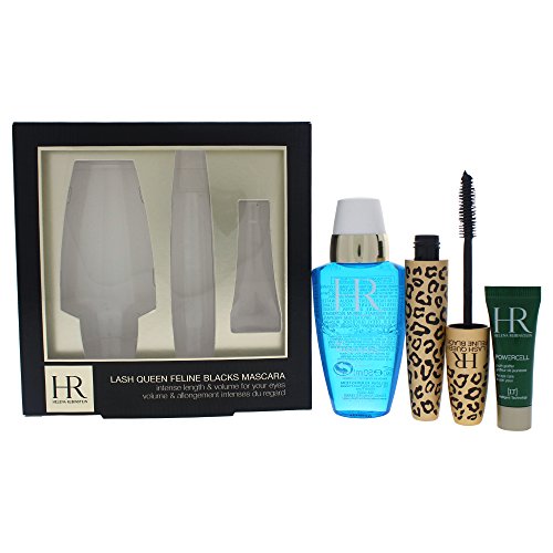 Helena Rubinstein Lash Queen Feline Black Powercell Eye Care Mascara Kit for Women, 3 Count