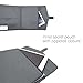 Trifold Portfolio with Secret Zipper Pouch for Tablet PC or iPad or Kindle, Document Organizer Including Letter Sized Writing Pad, Padfolio with Neat Strap Closure Classic Design Gray Color