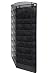 Klickpick Office 10 Sections Hanging Files Wall Mounted Metal Mesh Document File Organizer Magazine Holder Rack Organizer Racks Multipurpose Use to Display Files, Magazine, Newspapers- Black
