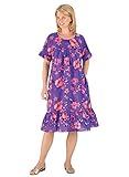 Tropical Floral Ruffled Dress| - Misses' Sizes