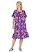 Tropical Floral Ruffled Dress| - Misses' Sizes