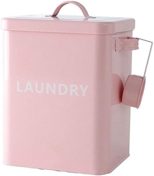 Baffect Home Laundry Powder Box,Metal Washing Powder Container Sealed