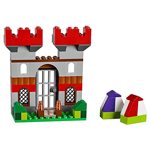 LEGO Classic Große Bausteine-Box, Konstruktionsspielzeug für Mädchen und Jungen mit Aufbewahrungsbox, enthält bunte LEGO Steine, Reifen, Türen, etc. in 33 Farben, Geschenk für Kinder ab 4 Jahren 10698 – Bild 5