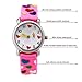 Eleoption Waterproof Kids Watches for Kid Girls Boys Toddlers Watch 3D Cute Cartoon Silicone Wristwatches Time Teacher Gift for Little Kids Boys Girls Children Birthday Gift (Hearts-Pink)