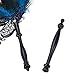 Coxeer Masquerade Mask on Stick Halloween Costume Metal Mask Venetian Mask