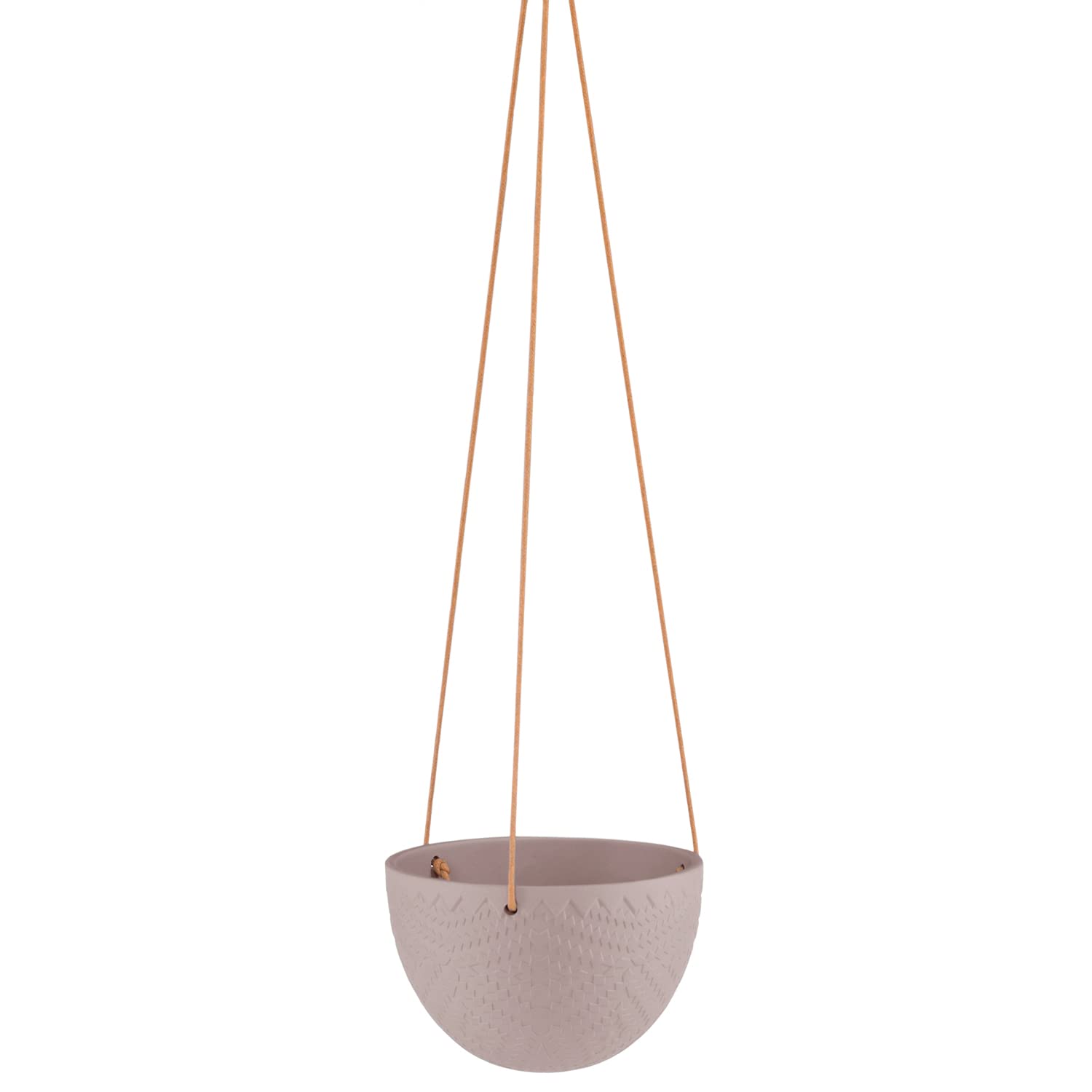 AmeliaHome Lokai Cocoa Ceramic Flower Pot Hanging Decoration