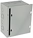 BUD Industries JB-3956-KO Steel NEMA 1 Sheet Metal Junction Box 8 L x 6 W x 4 D, Gray