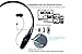 Best Headphones with Microphone IRONHAMMERS 900 Bluetooth Neckband Headphones with Retractable Earbuds, Running/Sports Sweatproof Noise Cancelling Wireless Headset for LG iPhone Android/All (Black)