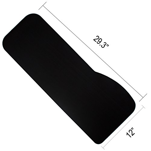 BRILA Extended Mouse pad - Curve Design Gaming Mouse pad - Stitched Edges & Skid Proof Rubber Base - 29.5" x 12.1" x 0.12" X-Large Mouse Keyboard Desk Mat for Computer Laptop (Black) - Thumbnail 4