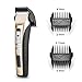 Pet Clippers Grooming Kit,5ivepets Rechargeable Cordless Electric Clippers for Small Medium to Large Dogs Cats Professional Hair Clipper with 5-Speed (Gold & Black)