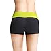 Baleaf Women's Workout Yoga Running Boy Cut Foldover Shorts Inner Pocket Lime Punch Size S
