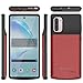PunkJuice Galaxy Note 10 Battery Case, 5200mAh Fast Charging Extended Power Bank W/Screen Protector | IntelSwitch | Slim, Secure and Reliable Compatible W/Samsung Galaxy Note 10 [Red]