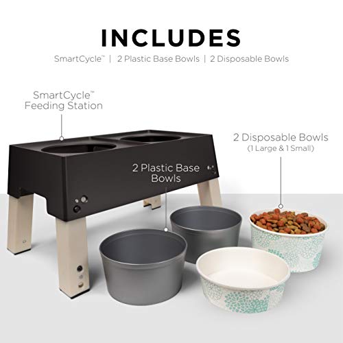 Glad for Pets Smart Cycle Adjustable Feeding Station System Elevated