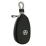 New 1pcs Black Leather Eye Drop Shape Car Key