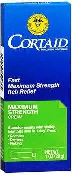 Cortaid Hydrocortisone Anti-Itch Cream Maximum Strength - 1 oz, Pack of 6