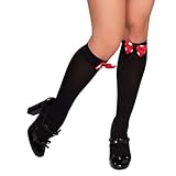 Red and White Polka Dot Stocking Bows - Adult Std.