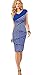 Eshion Women Black Striped Sleeveless Formal Pencil Midi Dress