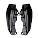 LEAGUE&CO 1 Pair Black Mid-Frame Air Deflector Trim For 2009-2016 Harley Touring Street Glide Tri Electra Road King