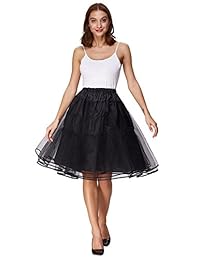 Enagua de dama Belle Poque Crinoline 50's Christmas Tutu Underskirts (2 capas)