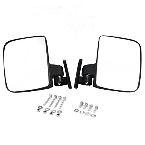 Valchoose Golf Cart Side Mirrors for EZ-GO, Club Car, Yamaha, Foldable Golf Cart Rearview Mirrors