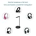 Headphones Stand Sturdy Gming Headset Holder Desk Headset Hanger, Headset Stand with Premium Aluminum Body for All Headphones Size,Non Slip Base,Blackthumb 1