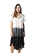 Riviera Sun 21842-BLK-2X Cold Shoulder Umbrella Dress Black/White