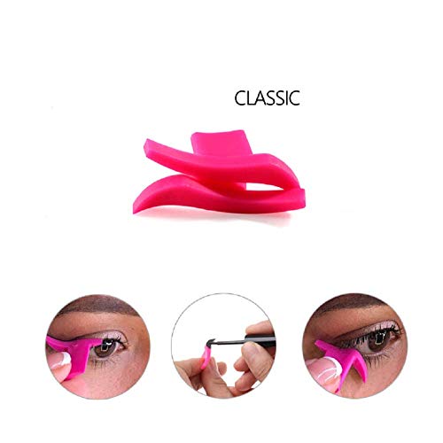 Lucktao Lazy Eye Shadow Applicator Silicon wing eyeliner Eyeshadow Stamp Crease (classic)