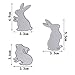 Mimgo Three Bunny Sewing Thread Metal Die Cutting Dies For DIY Scrapbooking Embossing
